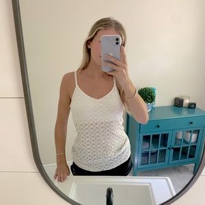 Express lace tank top